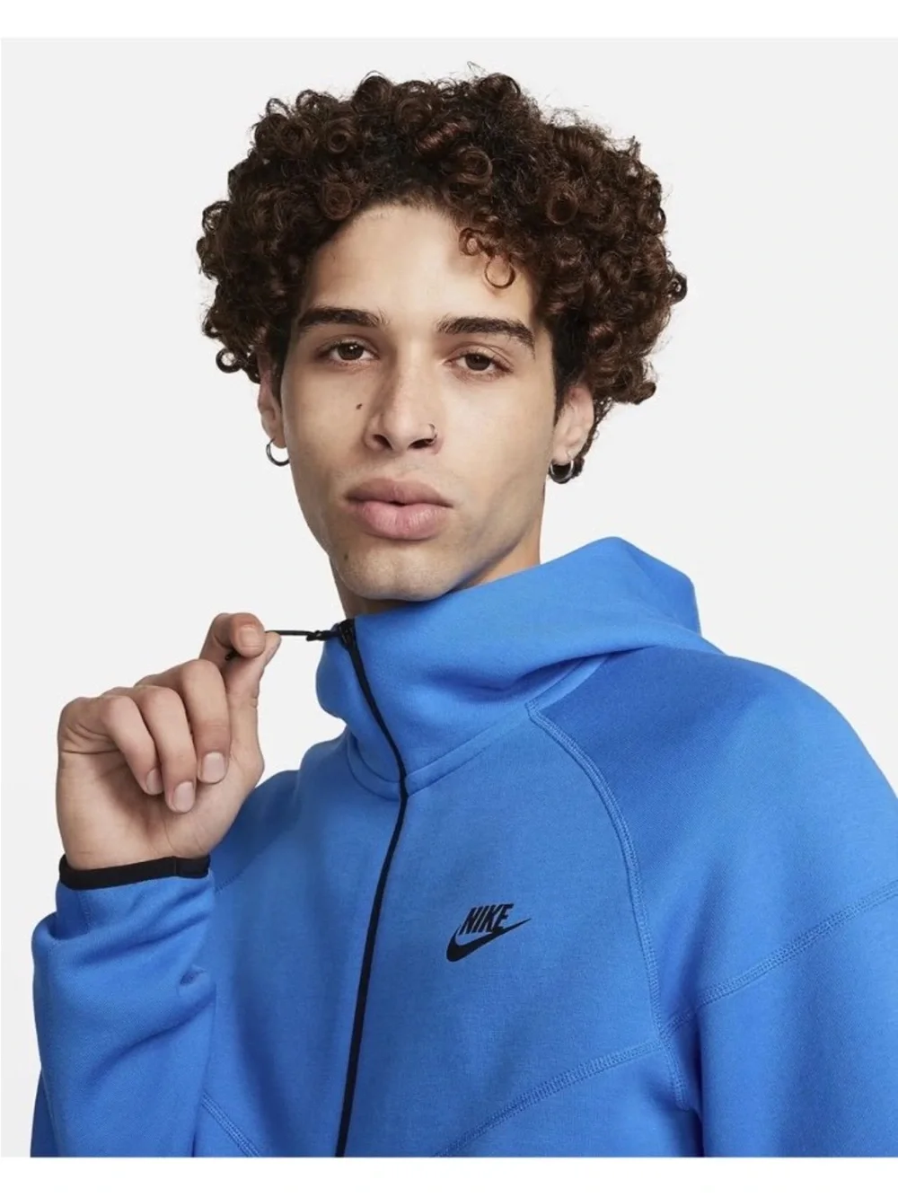 Nike Sportswear Tech Fleece Windrunner  Men’s Blue Full-Zip Hooded Jacket